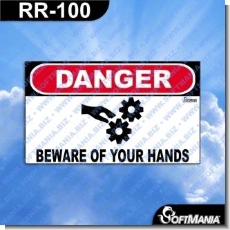 Read full article Premade Sign - DANGER BEWARE OF YOUR HANDS