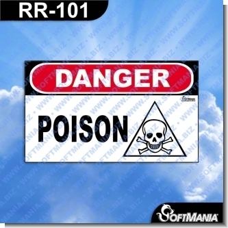 Read full article Premade Sign - DANGER POISON