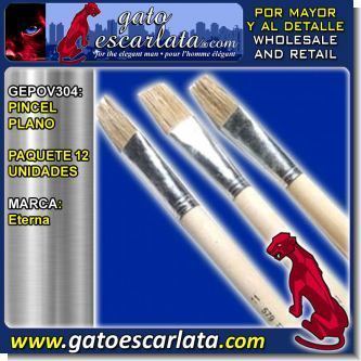 Lee el articulo completo PINCEL PLANO MARCA ETERNA - PAQUETE DE 12 UNIDADES