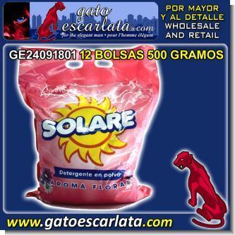 Read full article DETERGENT POWDER SOAP BRAND SOLARE FLORAL SCENT - 12 BAGS OF 500 GRAMS