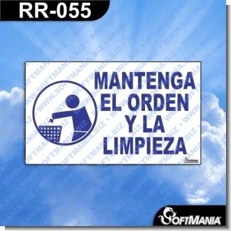 Lee el articulo completo Rotulo Prefabricado - MANTENGA EL ORDEN Y LA LIMPIEZA