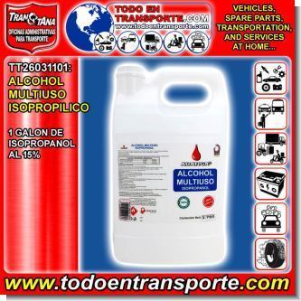 Lee el articulo completo ALCOHOL MULTIUSO ISOPROPILICO - GALON DE ISOPROPANOL AL 15%