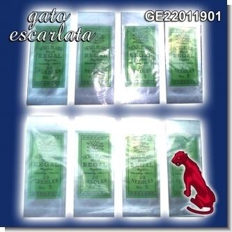 Read full article NICKEL PLATED BEST REGAL NEEDLES NUMBER 5 - 5 PACKAGES OF 20 UNITS EACH Read full article NICKEL PLATED BEST REGAL NEEDLES NUMBER 5 - 5 PACKAGES OF 20 UNITS EACH