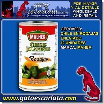 Read full article CANNED SLICED CHILE BRAND MAHER - 12 UNITS