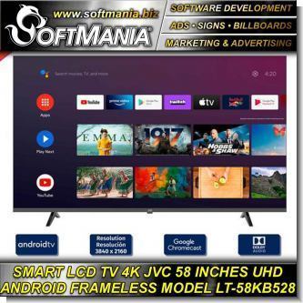 Read full article SMART LCD TV 4K JVC 58 INCHES UHD ANDROID FRAMELESS MODEL LT-50KB527 Read full article SMART LCD TV 4K JVC 58 INCHES UHD ANDROID FRAMELESS MODEL LT-50KB527
