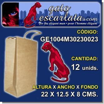 Read full article KRAFT PAPER GIFT BAG SIZE 22 X 12.5 X 8 CENTIMETERS - 12 UNITS