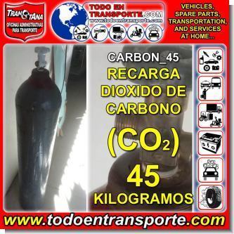 Read full article CARBON DIOXIDE (CO2) GAS CYLINDER REFILL - 45 KILOS